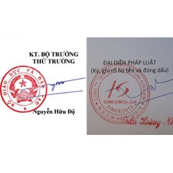 Hướng dẫn cách ký tên, đóng dấu lên chữ ký đúng luật
