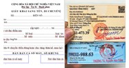 Mẫu giấy khai đăng ký sang tên, di chuyển xe mới nhất
