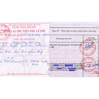 Các giấy tờ chứng minh đã nộp tiền sử dụng đất?