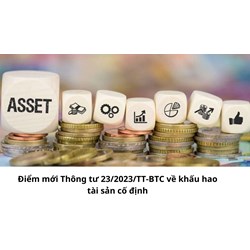 Điểm mới Thông tư 23/2023/TT-BTC về khấu hao tài sản cố định