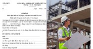 Mẫu Tờ trình thẩm định thiết kế xây dựng triển khai sau thiết kế cơ sở