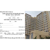 Mẫu hợp đồng thuê nhà ở công vụ theo Nghị định 95/2024/NĐ-CP