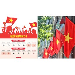 Lịch nghỉ lễ 2/9 năm 2024 là ngày mấy âm lịch?