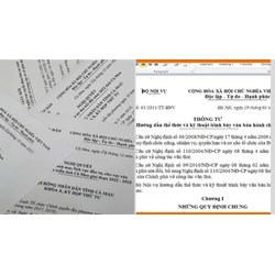 Thể thức văn bản hành chính theo nghị định 30/2020/NĐ-CP