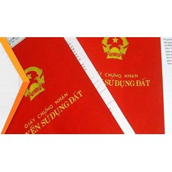 Hình ảnh giấy chứng nhận quyền sử dụng đất (mẫu mới)