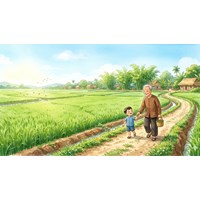 Phân tích bài thơ cùng ông thăm lúa của Nguyễn Lãm Thắng