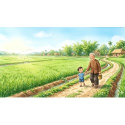 Phân tích bài thơ cùng ông thăm lúa của Nguyễn Lãm Thắng