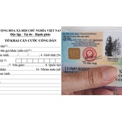 Mẫu tờ khai làm căn cước công dân gắn chip online mới