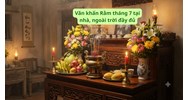 Văn khấn Rằm tháng 7 tại nhà, ngoài trời đầy đủ nhất