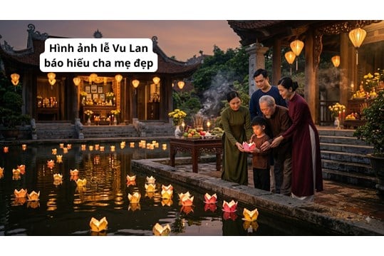Hình ảnh lễ Vu Lan báo hiếu cha mẹ đẹp, cảm động
