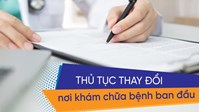 Cách thay đổi nơi đăng ký khám chữa bệnh BHYT ban đầu?