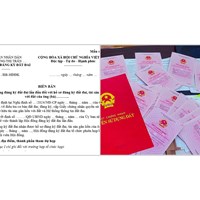 Mẫu biên bản của Hội đồng đăng ký đất đai lần đầu năm 2024