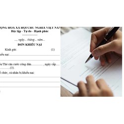 Mẫu đơn khiếu nại hành chính năm 2024 mới nhất