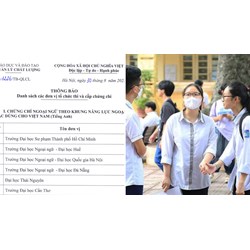Danh sách đơn vị tổ chức thi cấp chứng chỉ Tiếng Anh được phê duyệt