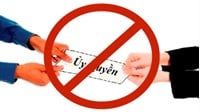 Các trường hợp không được ủy quyền trong lĩnh vực dân sự