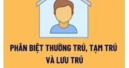 Phân biệt nơi cư trú, thường trú, tạm trú và lưu trú mới nhất