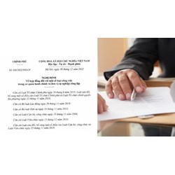 Hướng dẫn hợp đồng theo Nghị định 111 với công việc trong cơ quan hành chính, sự nghiệp