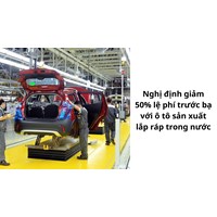 Nghị định giảm 50% lệ phí trước bạ với ô tô sản xuất lắp ráp trong nước