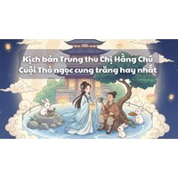 Kịch bản Trung thu Chị Hằng Chú Cuội Thỏ ngọc cung trăng hay nhất