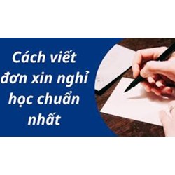 Mẫu đơn xin nghỉ học vì bị ốm cho học sinh, sinh viên và cách viết