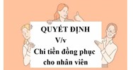 Quy định mới về chi trang phục, đồng phục cho nhân viên
