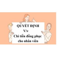 Quy định mới về chi trang phục, đồng phục cho nhân viên