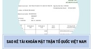 Cách xem file sao kê của MTTQ Việt Nam ủng hộ bão số 3 chi tiết nhất