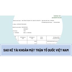 Cách xem file sao kê của MTTQ Việt Nam ủng hộ bão số 3 chi tiết nhất