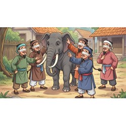 Đoạn văn cảm nhận về truyện ngụ ngôn Thầy bói xem voi