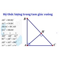 Chuyên đề hệ thức lượng trong tam giác vuông lớp 9 file word