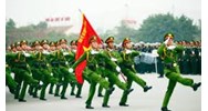 Động tác đi đều, đứng lại, đổi chân trong điều lệnh đội ngũ công an nhân dân