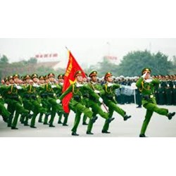 Động tác đi đều, đứng lại, đổi chân trong điều lệnh đội ngũ công an nhân dân
