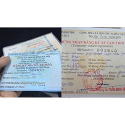 Đối tượng, thủ tục và lệ phí đăng ký xe tạm thời