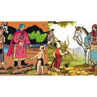 Đóng vai nhân vật người cha kể lại truyện Em bé thông minh