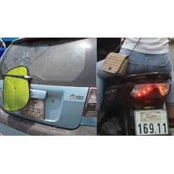 Che biển số xe ô tô, xe gắn máy bị phạt bao nhiêu tiền?