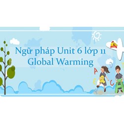 Trắc nghiệm Tiếng Anh 11 mới Unit 6 có đáp án: Global Warming