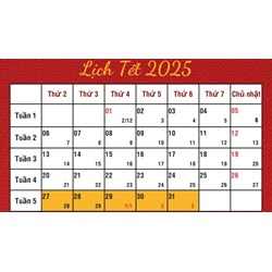 Tổng hợp các ngày nghỉ lễ tết năm 2025 của cán bộ, công chức, viên chức, người lao động