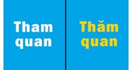 Tham quan hay Thăm quan từ nào là đúng chính tả?