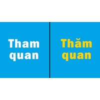 Tham quan hay Thăm quan từ nào là đúng chính tả?