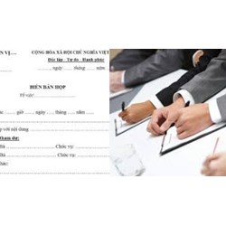 Tập làm văn lớp 5: Luyện tập làm biên bản cuộc họp