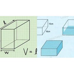 Cách tính thể tích hình hộp chữ nhật lớp 5 kèm bài tập
