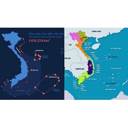 Bản đồ, diện tích, đặc điểm thềm lục địa theo Luật Biển Việt Nam