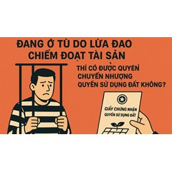 Đang ở tù do lừa đảo có được chuyển nhượng quyền sử dụng đất?