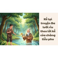 Kể lại truyện Ba lưỡi rìu theo lời kể của chàng tiều phu