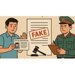 Làm giả giấy xác nhận sinh viên để trốn nghĩa vụ quân sự bị phạt thế nào?