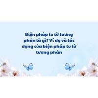 Biện pháp tu từ tương phản là gì? Ví dụ và tác dụng của biện pháp tu từ tương phản