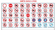 Quy chuẩn về biển báo cấm theo quy định của Luật giao thông năm 2025