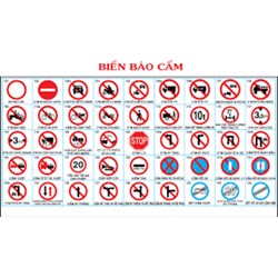 Quy chuẩn về biển báo cấm theo quy định của Luật giao thông năm 2025