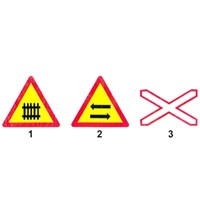 Biển báo giao nhau với đường sắt có rào chắn quy định thế nào?