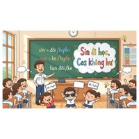 Bài thơ sin cos tan (Sin đi học Cos không hư) dễ nhớ cho học sinh lớp 9